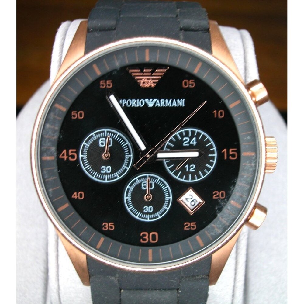 This is an Emporio Armani Sportivo AR5905 Men's Watch/Rose Gold-Plated